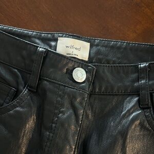 Aritzia faux leather pants